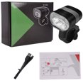 thumbnail image 2 of Luz LED para cabeza de bicicleta, luz delantera impermeable recargable por USB, linterna para bicicleta de 3200mAh, 2 of 7