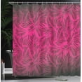 thumbnail image 4 of Ambesonne Nature Shower Curtain, Hawaiian Island Palms, 69"Wx84"L, Magenta Black, 4 of 5