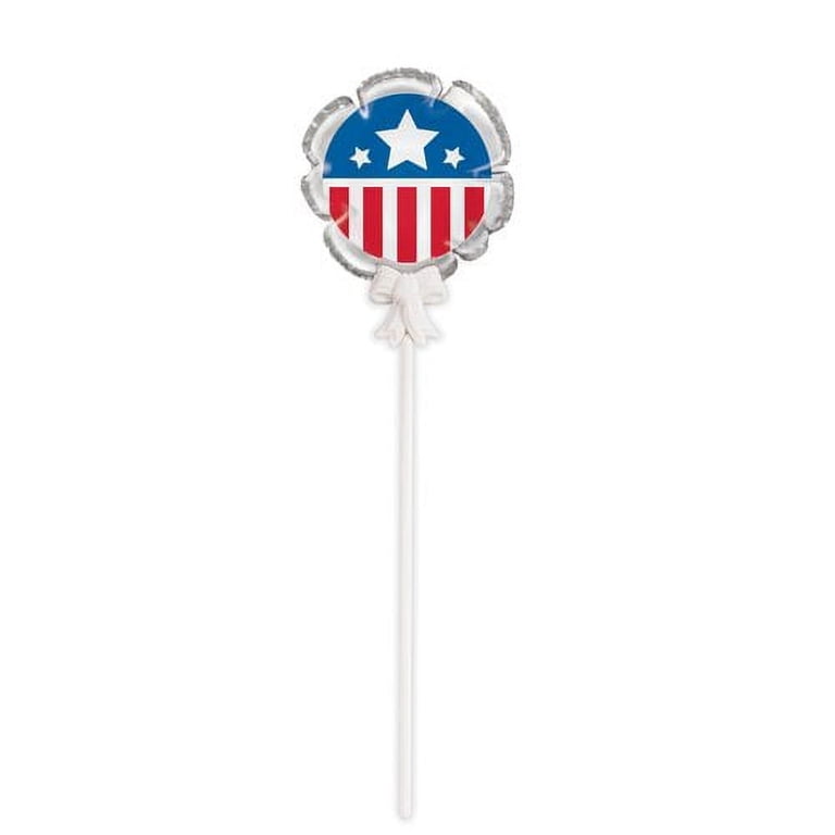 Mini Easter Self-Inflating Balloons - Pack Of 3 With Sticks For Centerpieces