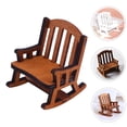 thumbnail image 3 of KAKOWELY Doll House Chair Model 2pcs Doll House Furniture Model Miniature Doll House Layout Rocking-chair Model2.76"X2.17"X2.17", 3 of 3