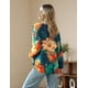 thumbnail image 3 of Suéter YESNO para mujer, feo, navideño, estampado gráfico, extragrande, suéteres casuales de punto holgados, L S01 CR171, 3 of 5