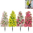 thumbnail image 5 of 1 Pcs Artificial Topiary Trees with Ground Stake for Outdoor, Flowers Cedar Tree UVResistant Shrubs for Indoor Outdoor Artificial Bushes Plants for Home Garden Yard Patio Decor, 5 of 9