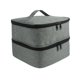 thumbnail image 1 of Bolsa de almacenamiento para esmaltes de uñas, estuche de transporte de nailon con divisores ajustables, organizador Gris, 1 of 9