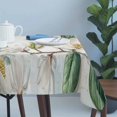 thumbnail image 4 of White Floral Table Cloth Waterproof Tablecloths, Botanical Magnolia Flower Leaves Butterfly Tablecloth Dining Table Cover for Kitchen Party Tabletop Outdoor, Rectangle Tablecloth 54x108 Inch, 4 of 9
