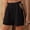 🔥 Black, variant on Womens Colorblock Patchwork Wide Leg Five Inch Inseam Shorts High Waist Elastic Waist Pull On Breathable Cotton Blend Relaxed Fit Casual Summer Beachwear Travel