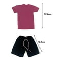 thumbnail image 7 of Colcolo 1/6 Scale Doll T-Shirts Pants Doll Decoration Accessories for 12 Inch Dolls Male Rose Red Black, 7 of 7