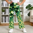 thumbnail image 2 of LRen Girls Flare Jeans Size 7-8,Girls Wide Leg Pants Casual Flared Trousers Stretchy Joggers Athletic Play Everyday Comfort Wear, 2 of 4