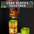thumbnail image 4 of Luz de noche de Minecraft creativa nueva luz de empalme de bloques de construcción cuadrados DIY patrón de píxeles luz de decoración de dormitorio JAMW Sencillez, 4 of 5