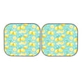 thumbnail image 4 of Picia Yellow Lemon 2 Piece Car Windshield Sun Shade Foldable | Foldable Sun Shield for Front Window Blocks UV Rays and Keeps Your Vehicle Cool-Large, 4 of 7