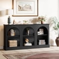thumbnail image 5 of Tribesigns Farmhouse Console Table, 63-inch 3 Tier Entryway Table with Storage, Wooden Sofa Console Behind the Couch for Hallway, Black, 5 of 8
