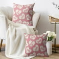 thumbnail image 3 of Pink Valentines Pillow Covers 20x20 Inch Set of 2 Cream Love Heart Sweet Valentine''s Day Holiday Decorative Throw Pillowcases Anniversary Outdoor Farmhouse Cushion Cases Decor for Sofa Couch Bed, 3 of 7