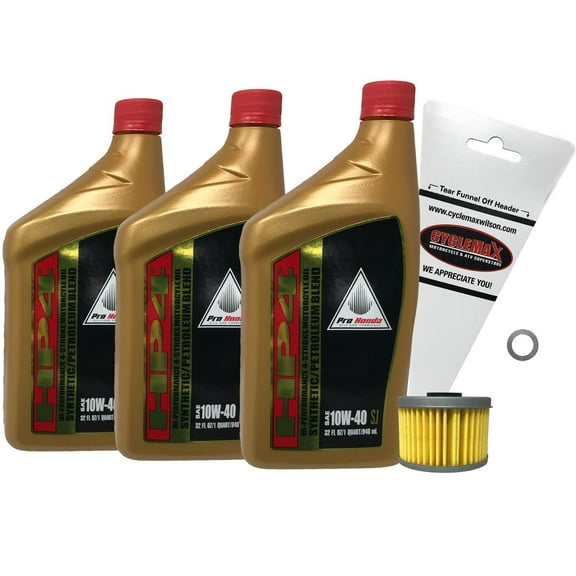 Cyclemax 2000-2006 Honda TRX350TM/TE Rancher HP4 Semi Synthetic Oil Change Kit