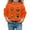 Orange, variant on Kiijoy Girls Halloween Pumpkin Sweatshirt Cotton Crew Neck Pullover, Sizes 18-24M