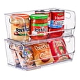thumbnail image 6 of Sorbus Small Clear Stackable Wide Storage Bins, Open Front Acrylic Pantry Organizer, 2-Pack, 6 of 11