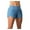 Ash Blue, variant on Womens Athletic Running Workout Volleyball Shorts WOD Lightweight Mesh Liner Zip Pocket