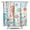 Tropical, variant on Red Blue Coastal Marine Shower Curtain - Tropical Sea Life Crustacean Print Waterproof Bathroom Drapes, Hotel Style Quick Dry Fabric with Reinforced Grommets, 84x72 Inch Universal Fit