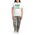 thumbnail image 4 of CafePress - Irish Grandma Shamrock Women's Light Pajamas - Women's Short Sleeve Print T-Shirt and Pants Light Cotton Pajama Set, 4 of 7