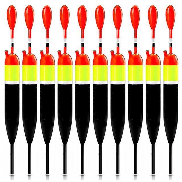 10 Pcs Flotteur de Pêche Flotteur Antidérapant Debout Flotteur de Pêche Longue Distance 3/4/5/10/15 g