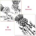 thumbnail image 3 of 2pcs Thistles Brooch Pins Fashion Brooches Jewelry Collar Lapel Breastpins Corsage Pins For Women, 3 of 4