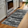 thumbnail image 6 of iOhouze Hallway Runner Rug 2x5 Washable Rug Runners Non Slip Kitchen Runner Rug Soft Print Distressed Carpet Runner for Entryway Bedroom Kitchen Laundry Room, Black White Grey Green, 6 of 8