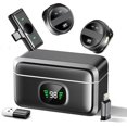thumbnail image 1 of Wireless Lavalier Microphone for iPhone 15 & Android, USB C, 1 of 5