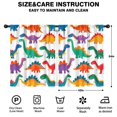 thumbnail image 2 of Blackout Kids Curtains,Cute Dinosaur Pattern Childrens Insulated Curtains Set Of 2,Bedroom Essentials,Toddler Room Decor 42x54in(106x137cm), 2 of 4