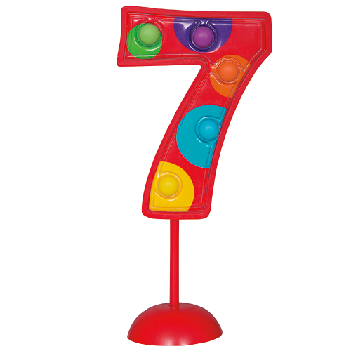 Flashing Blue Number 1 Cake Topper - 4.5 Inch, 5 Flashing Lights, 1st Birthday Decoration - View #7