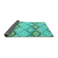 thumbnail image 2 of Ahgly Company Indoor Rectangle Southwestern Turquoise Blue Country Area Rugs, 5' x 7', 2 of 4