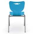 thumbnail image 2 of Moore Hierarchy School Chair, 4-Leg, 18" Height, Chrome Frame, Blue Shell, 2 of 2