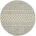 thumbnail image 3 of Nourison Passion Ivory/Grey 4' x Round Area Rug, Boho, Farmhouse, Bed Room, Living Room, Dining Room, Kitchen, , Easy Cleaning, Non Shedding (4' Round), 3 of 9