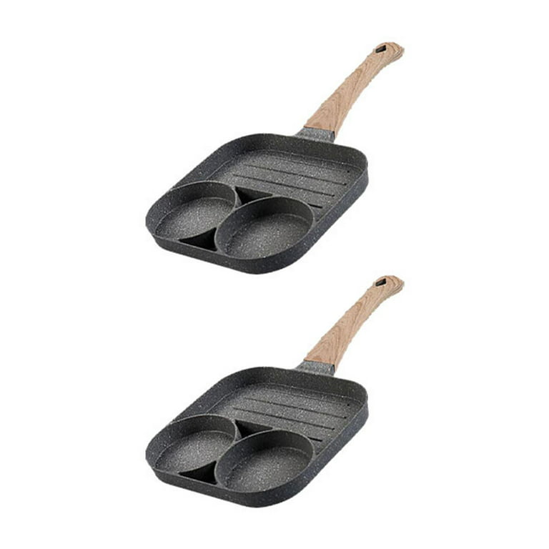 Mini Fried Eggs Saucepan Small Frying Pan Flat Non-stick Cookware Griddle  Pan NEW 