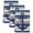 lake blue，Gray, variant on Nautical Anchor Kitchen Towels Set of 4, Ocean Grey Blue Stripes Simple Lines Absorbent Dish Towels for Kitchen, Microfiber Hand Towel, Quick Drying Tea Towel for Cleaning Decorative Dishcloths