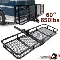 60 x 20 x 5 Folding Cargo Carrier Hitch Mount Cargo Rack Carrier For SUV Travel
