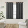thumbnail image 3 of ZOPZO Dark Gray Blackout Curtains Thermal Insulated Room Darkening Curains 55 x 54 inch 2 Panels, 3 of 5