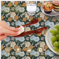 thumbnail image 5 of Pioneer Flower Floral Print Pattern Round Tablecloth 70"x70", Wrinkle Resistant Wipeable Table Cover for Kitchen Dining Room Picnic Patio and Party, 5 of 5