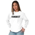 thumbnail image 4 of Feminist Woman Political Equality Women's Long Sleeve T Shirt Brisco Brands S, 4 of 6
