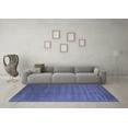 thumbnail image 3 of Ahgly Company Indoor Round Abstract Blue Contemporary Area Rugs, 7' Round, 3 of 4
