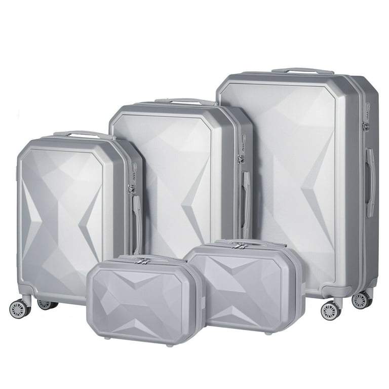 Hikolayae 5-Piece Spinner Suitcase Set, Hard Shell, Lightweight