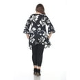 thumbnail image 4 of White Mark Women's Plus Size Floral Blanche Tunic Top, 4 of 4