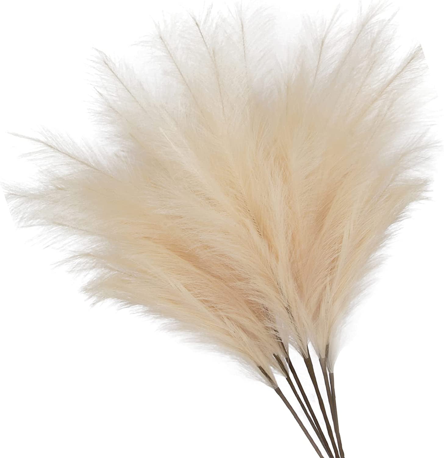 9 Pcs 45cm Faux Pampas Grass Decor Tall,Pompous Grass Vase Fillers for