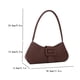 thumbnail image 5 of Y2K Bolso de hombro para mujer PU Cremallera Color sólido Bolso para axilas Bolso (marrón), 5 of 8