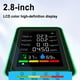 thumbnail image 5 of Monitor 6 Del CO2 HCHO TVOC PM2.5 en 1 Temperatura La Humedad Aire, 5 of 9