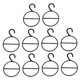 thumbnail image 5 of FENGGUIQU 10Ud Colgador Círculo Negro Para Bufandas Con Ranuras Organizador De Cinturones Práctico, 5 of 7
