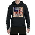 thumbnail image 3 of By His Blood We Are Healed Inspirational/Christian Unisex Graphic Hoodie Sweatshirt, Black, Medium, 3 of 5