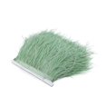 thumbnail image 1 of 2m Ostrich Feathers Trim Plumes Ribbon Selvage, 1 of 5