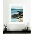 thumbnail image 3 of Kate and Laurel Framed Wall Art Print 'Ocean Breeze ll' by Nikita Jariwala, 35 x 43, Oliver White Narrow Frame, Coastal, Landscape Art for Wall Decor, 3 of 8