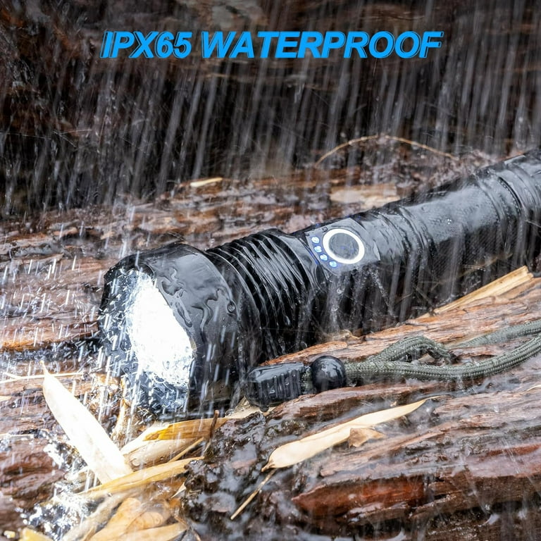 Sinway 100000 Lumens Tactical Flashlight, Rechargeable, 5