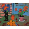 thumbnail image 2 of Alexej von Jawlensky 18x15 Gold Ornate Wood Frame and Double Matted Museum Art Print Titled - Still Life with Flowers and Oranges (Still-Life with Flowers and Oranges) (Around 1909), 2 of 4
