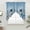 Blue Brown White, variant on Light Blue Christmas Snowman Swag Valances for Windows, Kitchen Curtains 36 Inch Length 2 Panels Set, Xmas Tree Elk Gifts Snowflake Short Curtains for Small Windows Rod Pocket Cafe Curtains 28"x36"