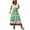 Army Green, variant on Njagoc3 Womens Tiered Boho Print Midi Skirt for Summer Casual & Vacation Wear
